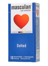 Презервативы с пупырышками Masculan Dotted - 10 шт. - Masculan - купить с доставкой в Майкопе