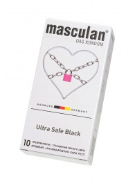 Ультрапрочные презервативы Masculan Ultra Safe Black - 10 шт. - Masculan - купить с доставкой в Майкопе