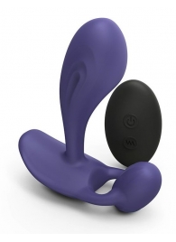 Темно-синий вибромассажер Witty P G Vibrator with Remote Control - Love to Love - в Майкопе купить с доставкой