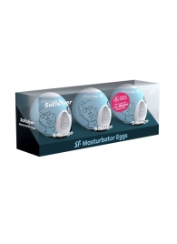 Набор из 3 мастурбаторов-яиц Satisfyer Savage - Satisfyer - в Майкопе купить с доставкой
