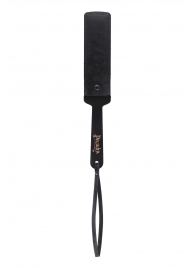 Черный кожаный пэддл - 37 см. - Pecado - купить с доставкой в Майкопе