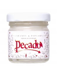 Массажная свеча Caramel   Popcorn - 35 мл. - Pecado - купить с доставкой в Майкопе