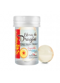 Интимный гель Esferas do Dragao Hot Ball с охлаждающе-разогревающим эффектом (2 шарика по 3 гр.) - HotFlowers - купить с доставкой в Майкопе