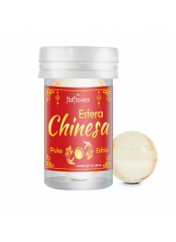 Интимный гель Chinesa Esfera с охлаждающе-пульсирующим эффектом (2 шарика по 3 гр.) - HotFlowers - купить с доставкой в Майкопе