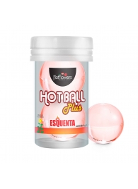 Лубрикант на масляной основе Hot Ball Plus с разогревающим эффектом (2 шарика по 3 гр.) - HotFlowers - купить с доставкой в Майкопе