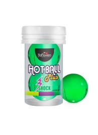 Лубрикант на силиконовой основе Hot Ball Plus с покалывающим эффектом (2 шарика по 3 гр.) - HotFlowers - купить с доставкой в Майкопе