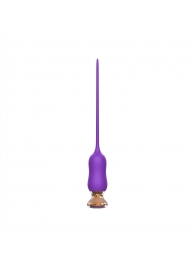Фиолетовый тонкий стимулятор Nipple Vibrator - 23 см. - I-MOON - купить с доставкой в Майкопе