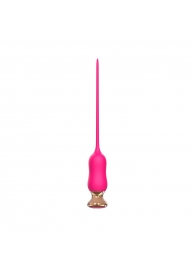 Розовый тонкий стимулятор Nipple Vibrator - 23 см. - I-MOON - купить с доставкой в Майкопе