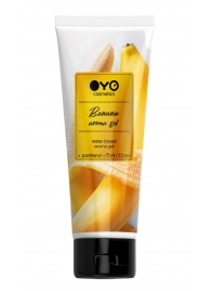 Лубрикант на водной основе OYO Aroma Gel Banana с ароматом банана - 75 мл. - OYO - купить с доставкой в Майкопе