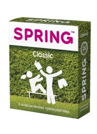 Классические презервативы SPRING CLASSIC - 3 шт. - SPRING - купить с доставкой в Майкопе