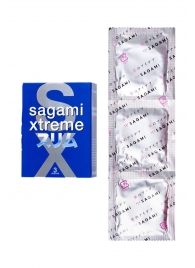 Розовые презервативы Sagami Xtreme FEEL FIT 3D - 3 шт. - Sagami - купить с доставкой в Майкопе