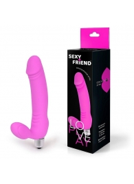 Розовый безремневой страпон Sexy Friend - 1137 - купить с доставкой в Майкопе