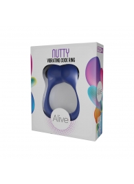 Синее эрекционное виброкольцо Nutty - Adrien Lastic - в Майкопе купить с доставкой