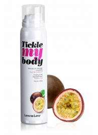 Массажная хрустящая пенка Tickle my body с ароматом маракуйи - 150 мл. - Love to Love - купить с доставкой в Майкопе