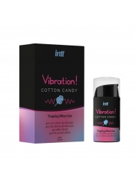 Жидкий вибратор Vibration Cotton Candy с ароматом сахарной ваты - 15 мл. - INTT - купить с доставкой в Майкопе