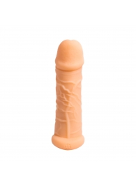 Телесный фаллоудлинитель Extra Size Bubbles - 15,5 см. - Lola Games - в Майкопе купить с доставкой