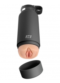 Серый мастурбатор в виде бутылки F*ck Flask - Pipedream - в Майкопе купить с доставкой