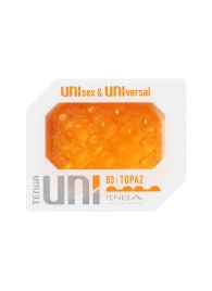 Оранжевый мастурбатор-стимулятор Tenga Uni Topaz - Tenga - в Майкопе купить с доставкой