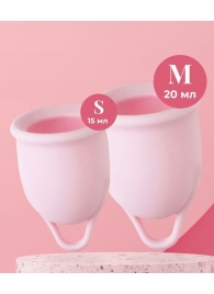 Набор из 2 розовых менструальных чаш Aura - HOT planet - купить с доставкой в Майкопе