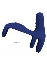 Синяя вибронасадка на пенис Vibrating Penis Sling - Baile - в Майкопе купить с доставкой