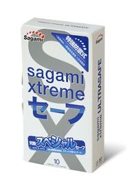 Презервативы Sagami Xtreme Ultrasafe с двойным количеством смазки - 10 шт. - Sagami - купить с доставкой в Майкопе