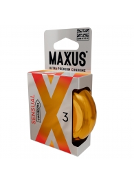 Презервативы анатомической формы Maxus Sensual - 3 шт. - Maxus - купить с доставкой в Майкопе