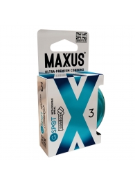 Презервативы Maxus G spot с двойной спиралью - 3 шт. - Maxus - купить с доставкой в Майкопе