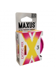 Ароматизированные презервативы Maxus Exotic Mix - 3 шт. - Maxus - купить с доставкой в Майкопе