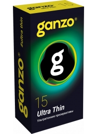 Прозрачные ультратонкие презервативы Ganzo Ultra thin - 15 шт. - Ganzo - купить с доставкой в Майкопе
