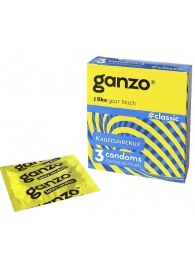 Классические презервативы с обильной смазкой Ganzo Classic - 3 шт. - Ganzo - купить с доставкой в Майкопе