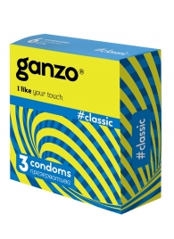 Классические презервативы с обильной смазкой Ganzo Classic - 3 шт. - Ganzo - купить с доставкой в Майкопе