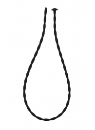 Черный уретральный массажер Glide Medium - 30 см. - Lola Games - купить с доставкой в Майкопе