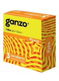 Ароматизированные презервативы Ganzo Juice - 3 шт. - Ganzo - купить с доставкой в Майкопе
