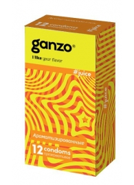 Ароматизированные презервативы Ganzo Juice - 12 шт. - Ganzo - купить с доставкой в Майкопе