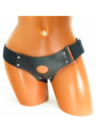 Трусики для страпона коричневого цвета - БДСМ Арсенал - купить с доставкой в Майкопе
