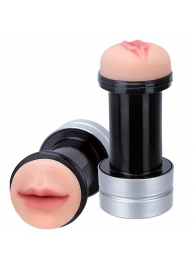 Двусторонний мастурбатор REALSTUFF 2 IN 1 HUMMER MOUTH   VAGINA - ротик и вагина - Dream Toys - в Майкопе купить с доставкой