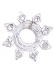 Прозрачное гелевое эрекционное кольцо-звезда - Toyfa Basic - в Майкопе купить с доставкой