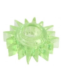 Зеленое эрекционное кольцо-солнце - Toyfa Basic - в Майкопе купить с доставкой