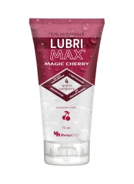 Интимный гель-смазка на водной основе Lubrimax Magic Cherry - 75 мл. - ИнтелБИО - купить с доставкой в Майкопе