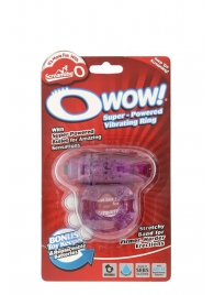 Фиолетовое эрекционное виброкольцо OWOW PURPLE - Screaming O - в Майкопе купить с доставкой