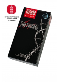 Презервативы с точками Elasun Big Dotted - 10 шт. - Elasun - купить с доставкой в Майкопе