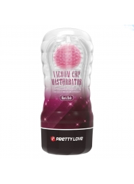 Прозрачный текстурированный мастурбатор Vacuum Cup Masturbator Black Hole - Baile - в Майкопе купить с доставкой
