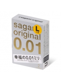 Презервативы Sagami Original 0.01 L-size увеличенного размера - 2 шт. - Sagami - купить с доставкой в Майкопе