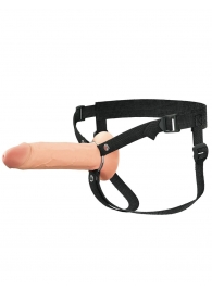 Полый страпон на ремнях 8’’ Hollow Silicone Strap-on - Pipedream - купить с доставкой в Майкопе