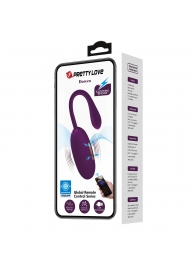 Фиолетовое виброяйцо с электростимуляцией Doreen - Baile - купить с доставкой в Майкопе
