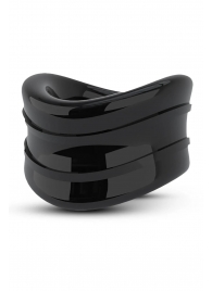 Черное эрекционное кольцо на мошонку Beef Ball Stretcher Snug - Blush Novelties - в Майкопе купить с доставкой