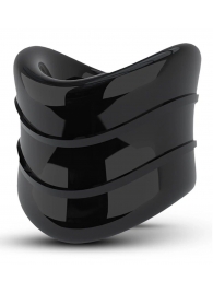 Черное эрекционное кольцо на мошонку Beef Ball Stretcher Snug X Long - Blush Novelties - в Майкопе купить с доставкой