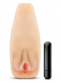 Мастурбатор-вагина с вибрацией Soft   Wet Natasha Realistic Beige Masturbator - Blush Novelties - в Майкопе купить с доставкой