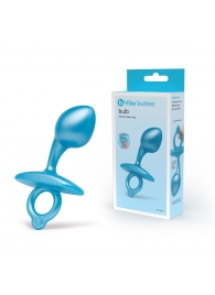 Голубая анальная пробка для массажа простаты Bulb Silicone Prostate Plug - 10,7 см. - b-Vibe - в Майкопе купить с доставкой