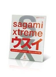 Ультратонкий презерватив Sagami Xtreme SUPERTHIN - 1 шт. - Sagami - купить с доставкой в Майкопе